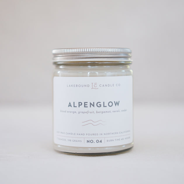 Small Alpenglow Rose, Coconut Soy Wax Candle – S