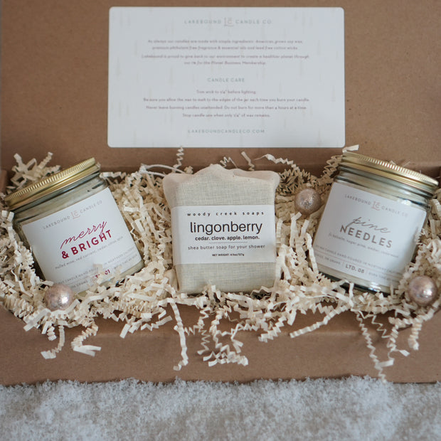 Holiday Candle & Soap Gift Set