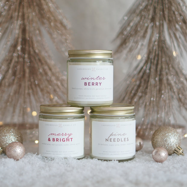 Mini Holiday Candle Trio Gift Set
