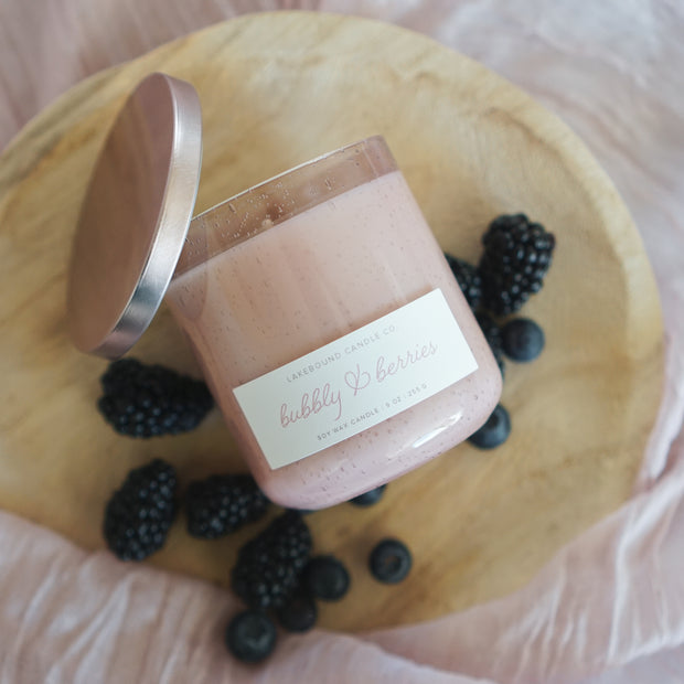 Bubbly & Berries Soy Candle